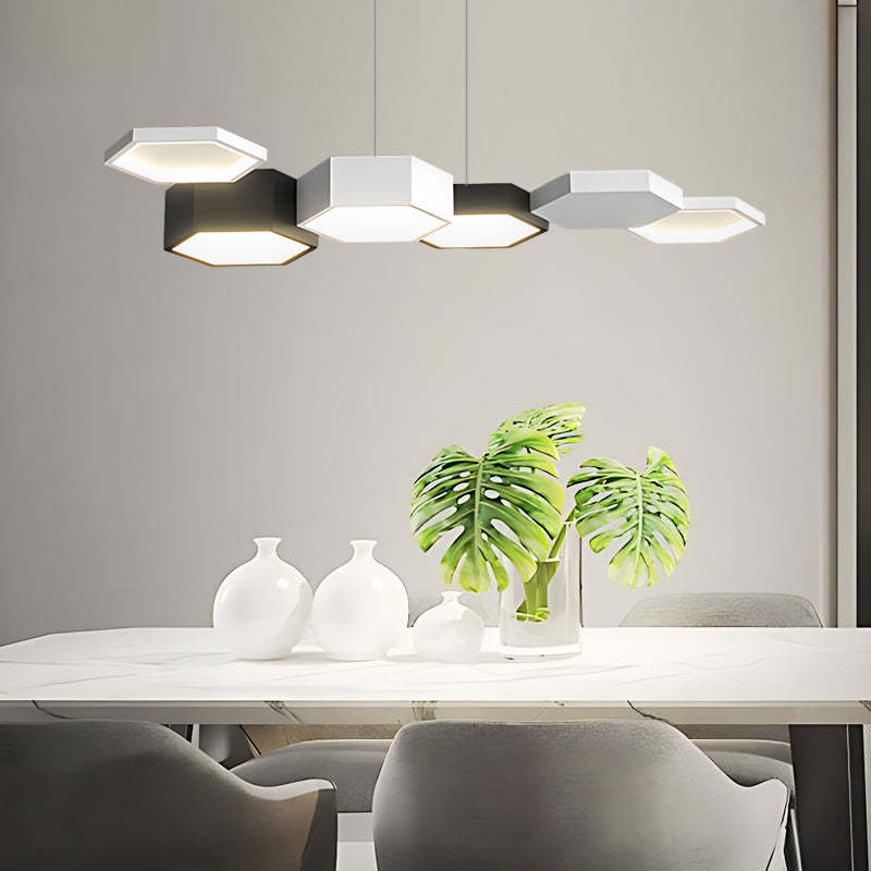Geometric Minimalist Dimmable LED Modern Dining Chandelier
