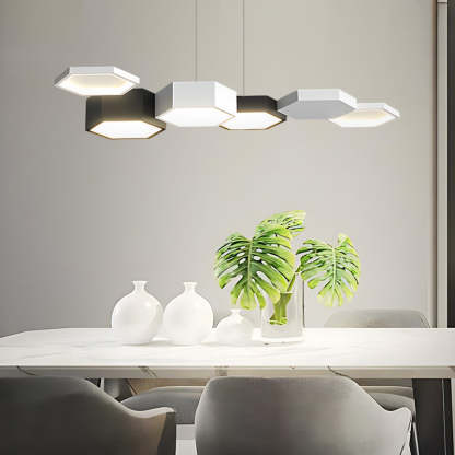 Geometric Minimalist Dimmable LED Modern Dining Chandelier
