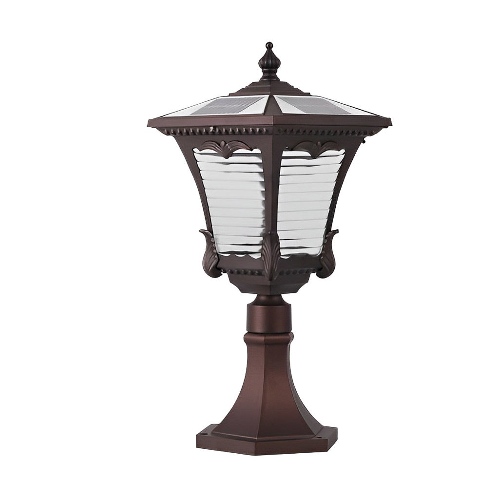 Vintage Intelligent Light Control LED Waterproof Retro Solar Lawn Lamp-Lighom
