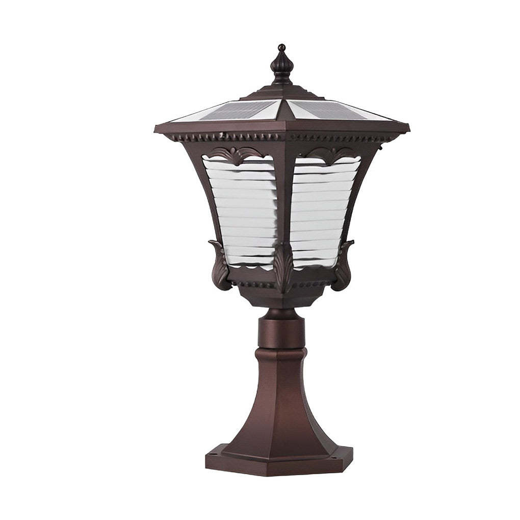 Vintage Intelligent Light Control LED Waterproof Retro Solar Lawn Lamp-Lighom