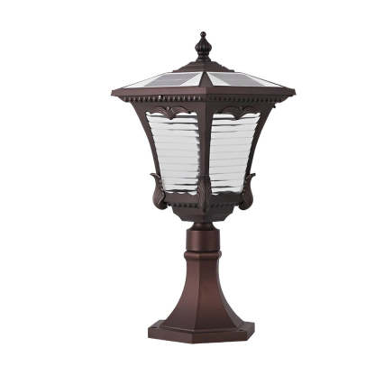Vintage Intelligent Light Control LED Waterproof Retro Solar Lawn Lamp-Lighom
