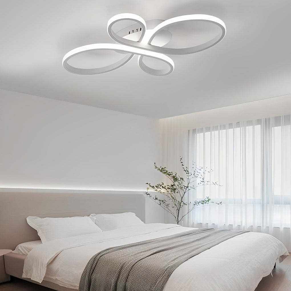 Intertwined Flower LED Modern Flush Mount Ceiling Light