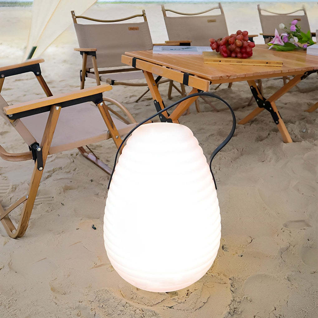 Waterproof Round LED Timing USB Rechargeable Portable Outdoor Lanterns-Lighom