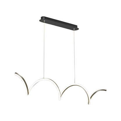 Wave Minimalist Stepless Dimming LED Modern Chandelier