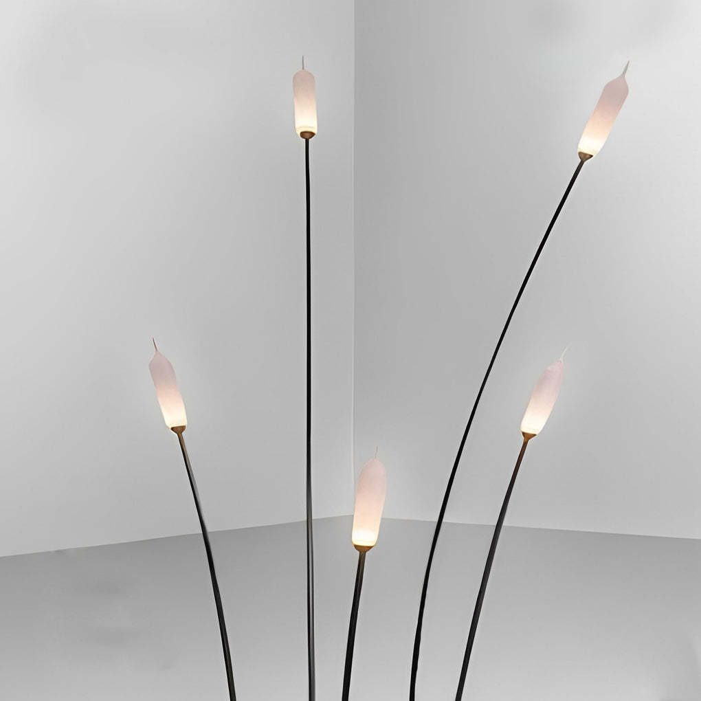 Minimalist Reed Decor LED Waterproof Black Modern Outdoor Lawn Lights-Lighom