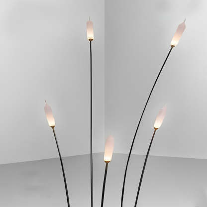 Minimalist Reed Decor LED Waterproof Black Modern Outdoor Lawn Lights-Lighom