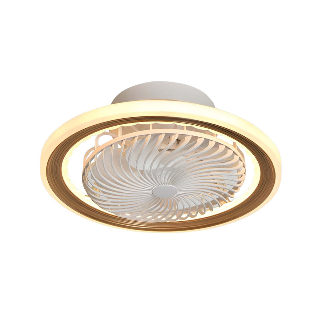 Round Mute Timing LED 3-Step Bladeless Fan