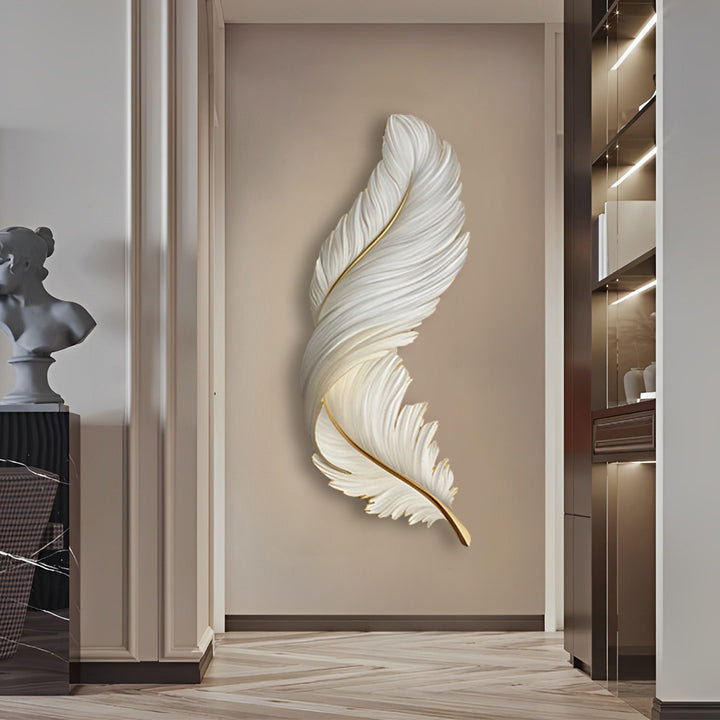 Luxury Creative Feathers USB DC5V Remote Control LED Modern Wall Lights-Lighom