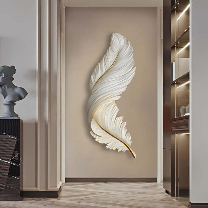Luxury Creative Feathers USB DC5V Remote Control LED Modern Wall Lights-Lighom