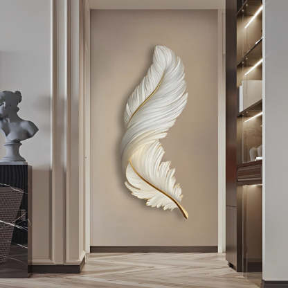 Luxury Creative Feathers USB DC5V Remote Control LED Modern Wall Lights-Lighom