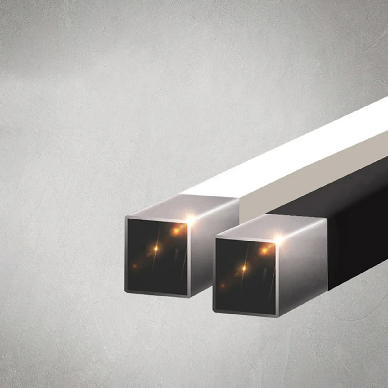 Black Metal Wood 2-Tier Rectangular Side Table