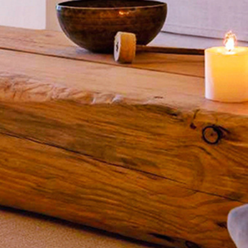 Japanese Long Wood End Table