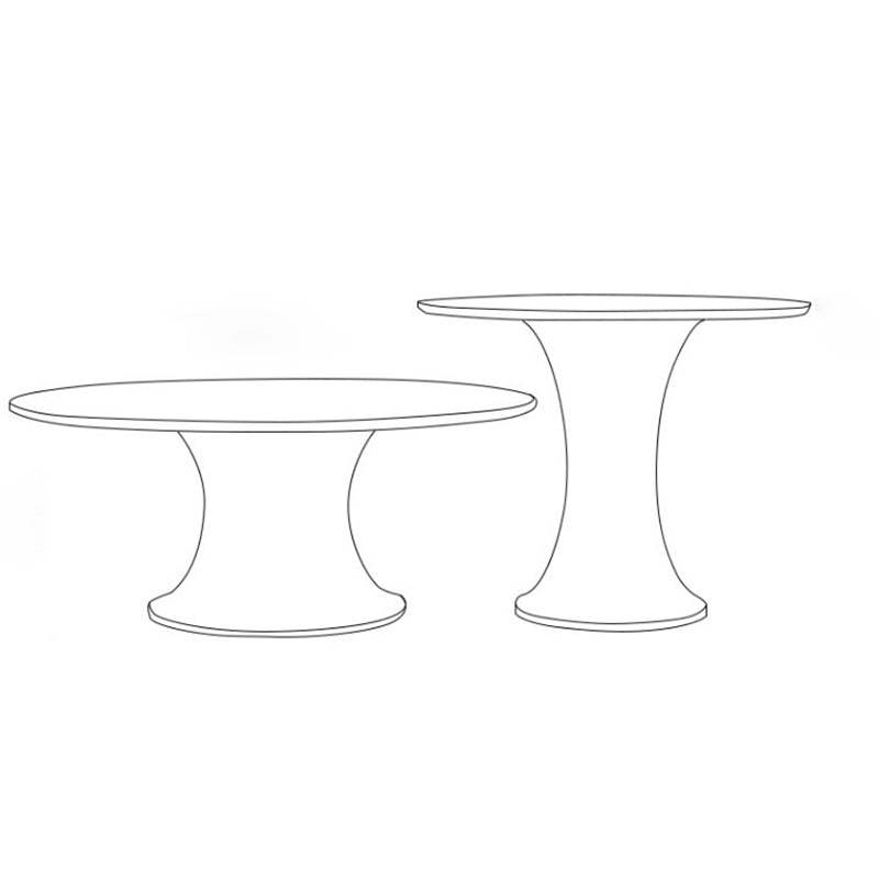 Contemporary Marble Steel Coffee Table Set