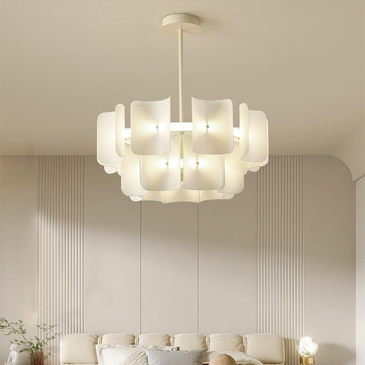 Creative rectangle round chandeliers in iron — Round - Small / Warm White (3000K) / 220V-240V (UK/AU)