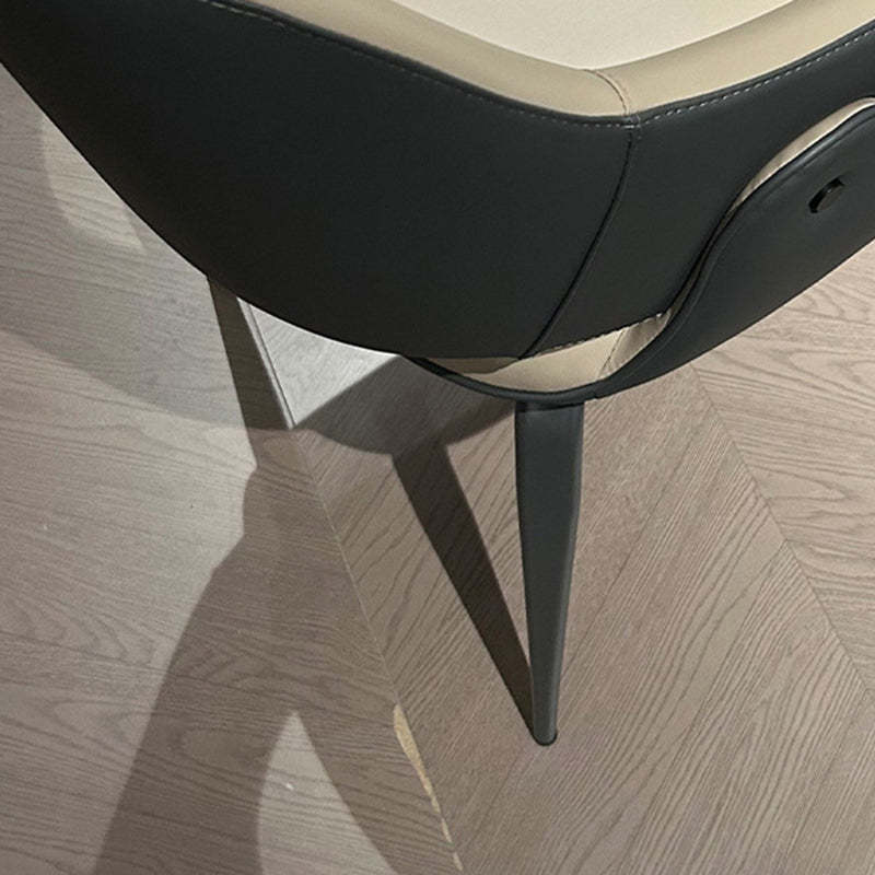 Minimalist Wood Leather Armchair