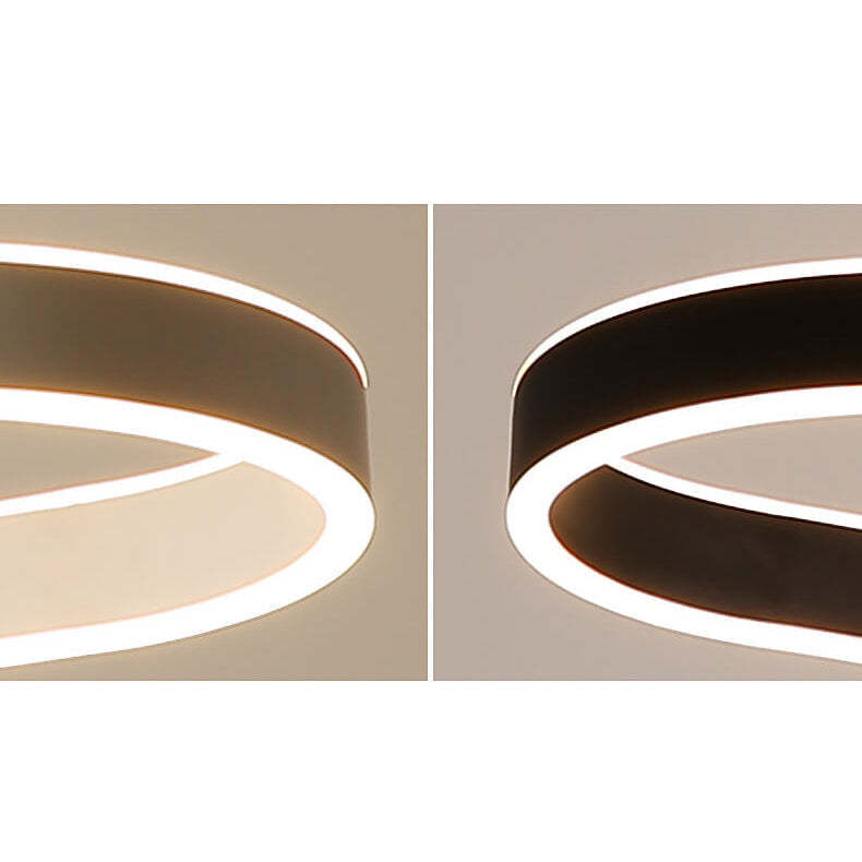 Minimalist Luxury Oval Aluminum LED Chandelier