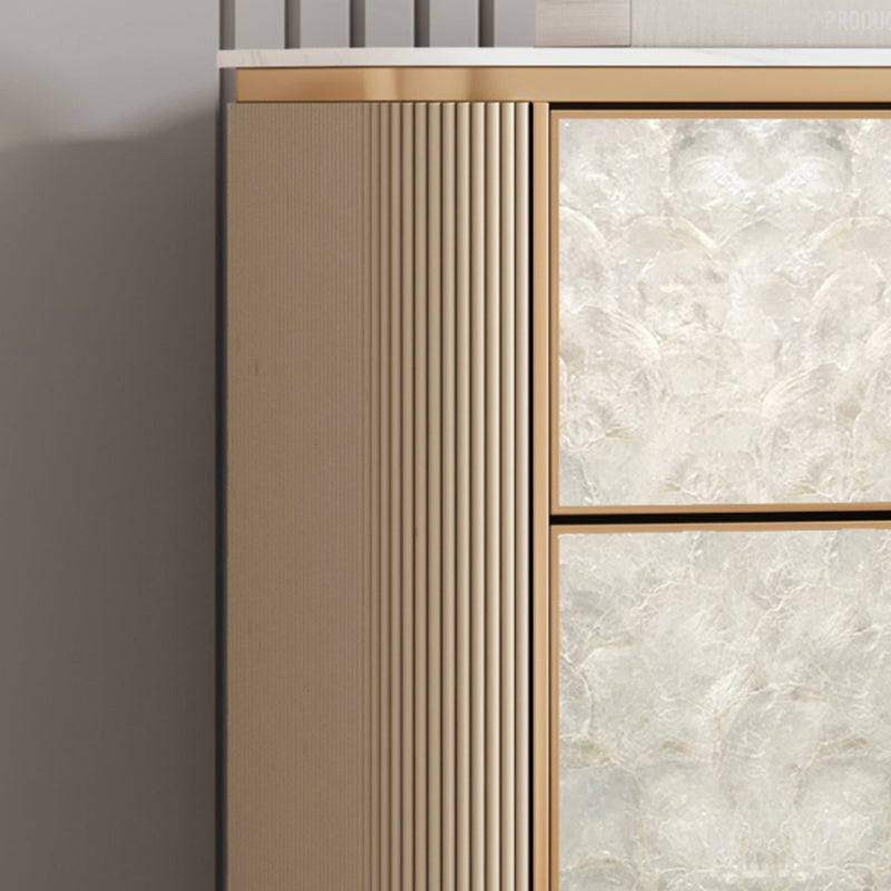 Modern Luxury Rock Slab Wood 3-Drawer Nightstand