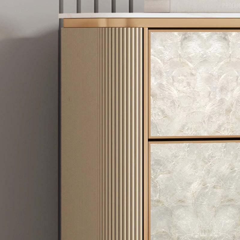 Modern Luxury Rock Slab Wood 3-Drawer Nightstand