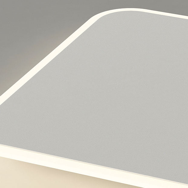 Minimalist Square Geometric LED Flush Mount Light