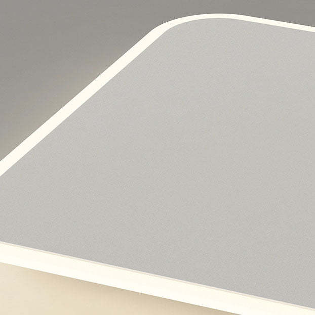 Minimalist Square Geometric LED Flush Mount Light