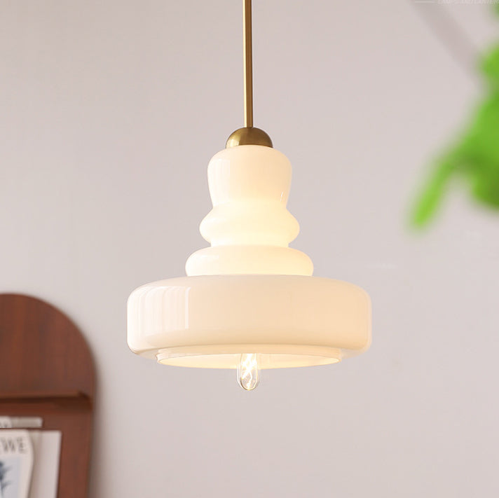Modern Colorful Glass Gourd Pendant Light