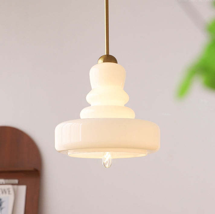 Modern Colorful Glass Gourd Pendant Light