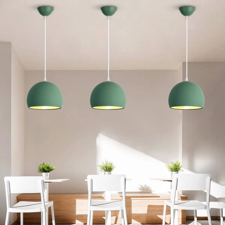 Modern Round Head Iron Pendant Light
