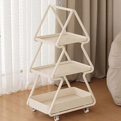 Modern Art Deco Christmas Tree Glass Side Table 3-Tier