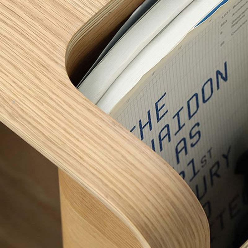Minimalist Rectangular Wood Storage Coffee Table