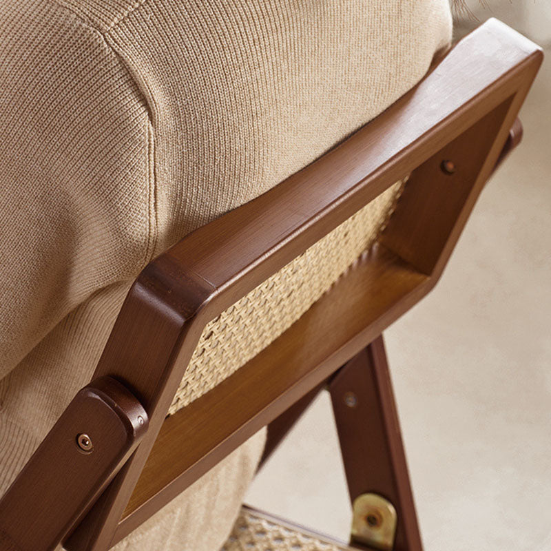 Minimalist Foldable Rattan Wood Dining Chair