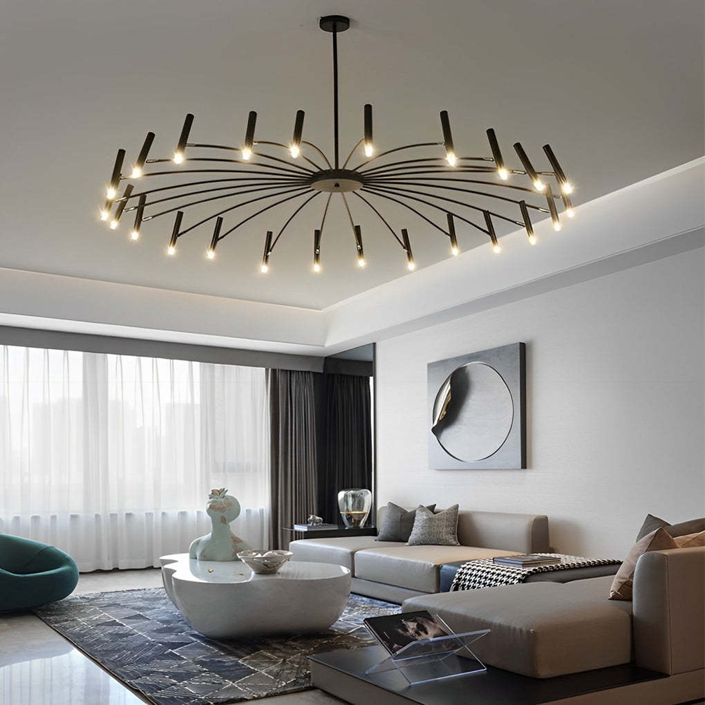 Irregular 3D Stainless Steel Ball Postmodern Pendant