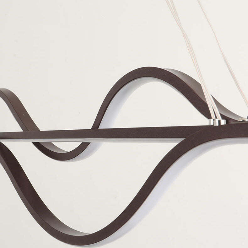 Minimalist Lines LED Island Chandelier