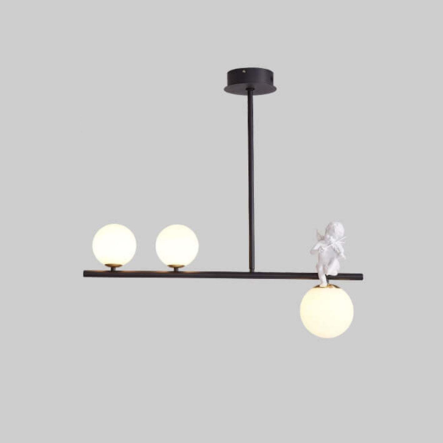 Nordic Long Glass Ball Angel Island Chandelier