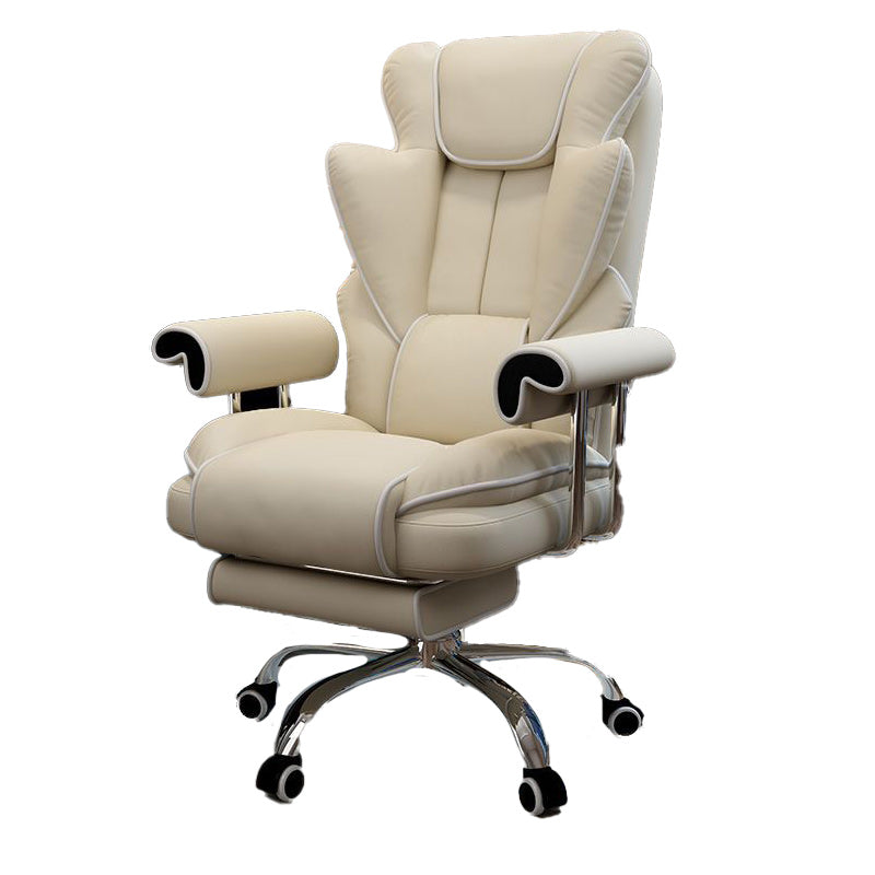 Minimalist Microfiber Nano Leather Steel Desk Chair