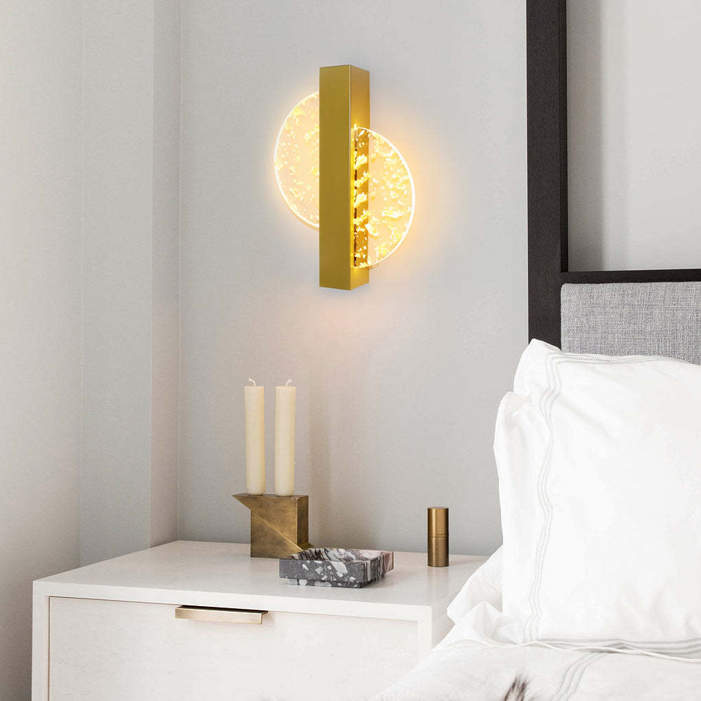 Round Square Semicircle Creative LED Nordic Bedside Wall Lamps Wall Lights-Lighom