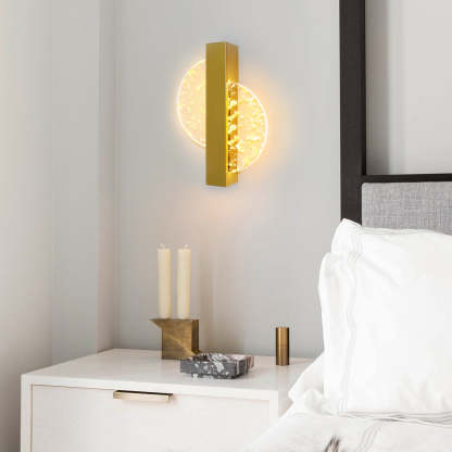 Round Square Semicircle Creative LED Nordic Bedside Wall Lamps Wall Lights-Lighom