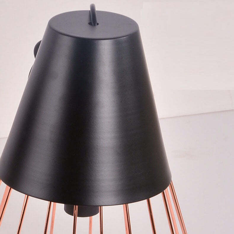 Nordic Iron Geometric Cage Pendant Light