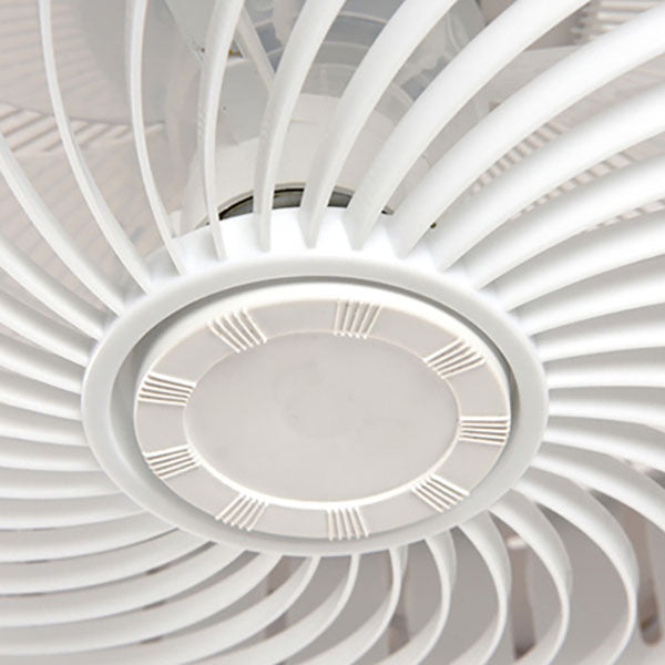 Minimalist Iron Copper LED Flush Mount Ceiling Fan Light
