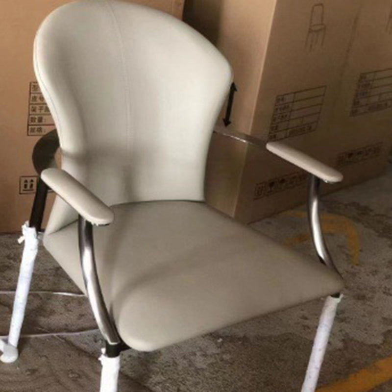 Modern Microfiber Leather Wraparound Dining Chair