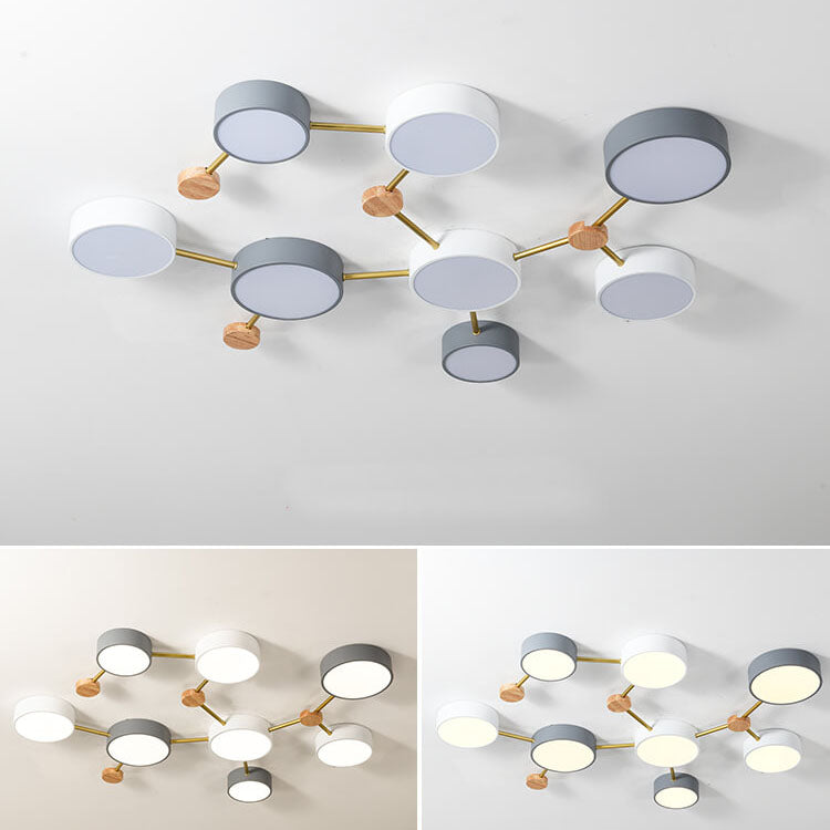 Scandinavian Minimalist Flush Mount Light