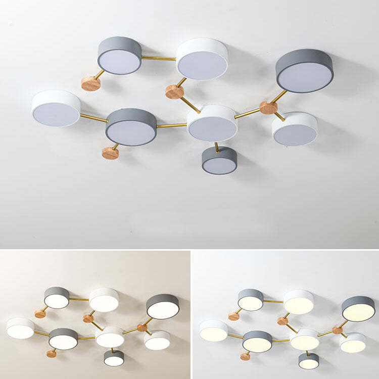 Scandinavian Minimalist Flush Mount Light