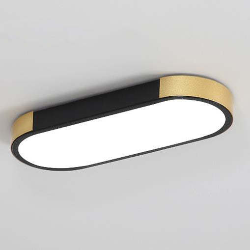 Minimalist Rectangular Ring LED Flush Mount Light