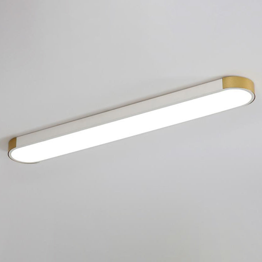 Minimalist Rectangular Ring LED Flush Mount Light
