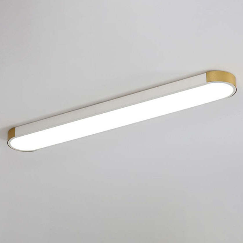 Minimalist Rectangular Ring LED Flush Mount Light