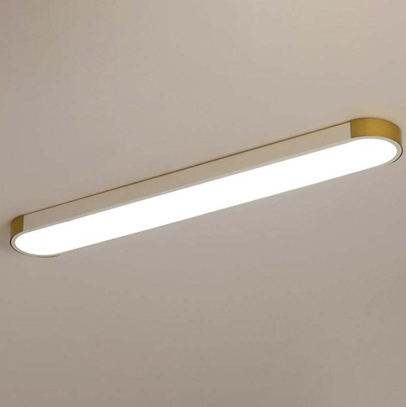 Minimalist Rectangular Ring LED Flush Mount Light