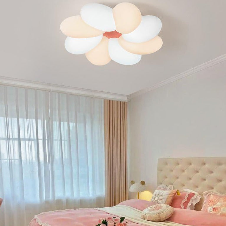 Nordic Colorful Flower LED Flush Mount Light