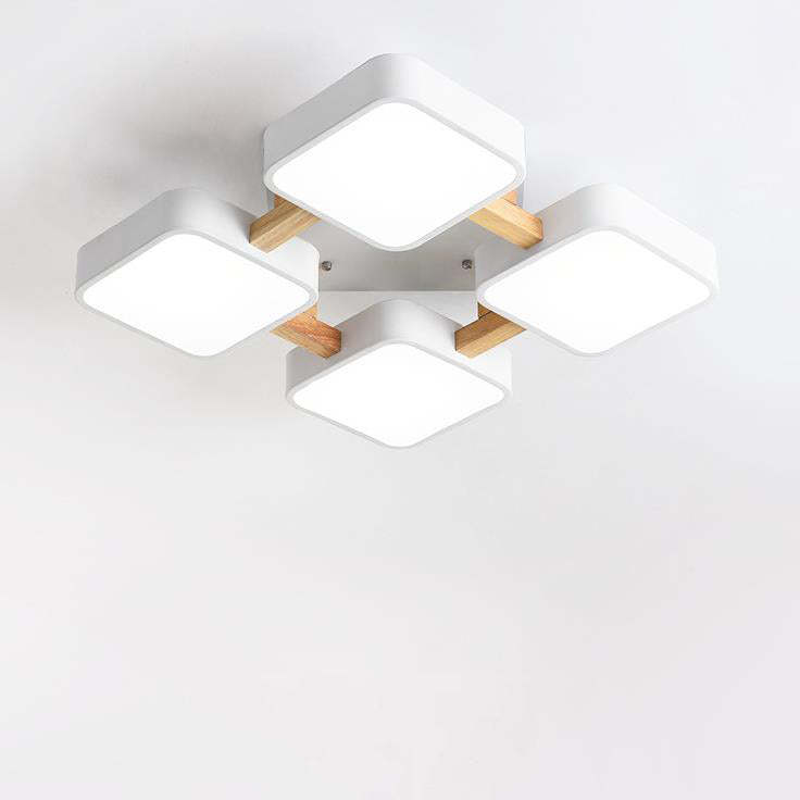 Modern Acrylic Cube LED Flush Mount Light