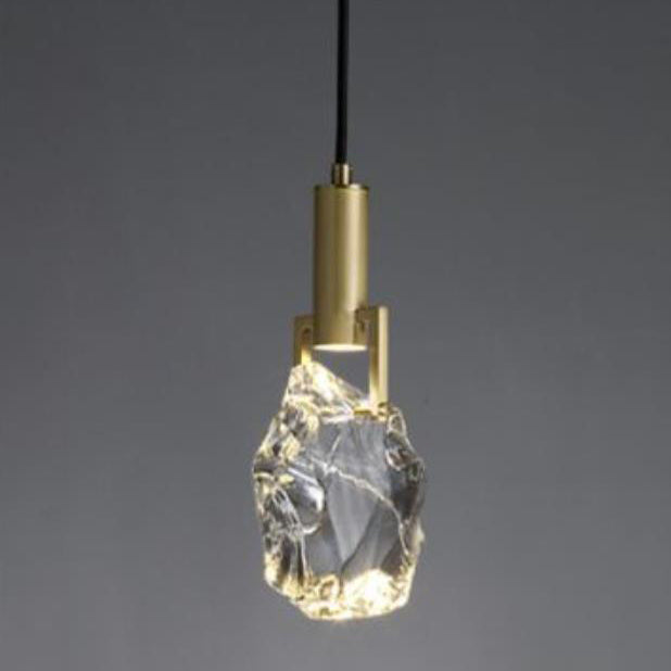 Minimalist Ice Cube Crystal Pendant Light