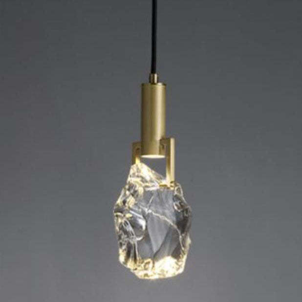 Minimalist Ice Cube Crystal Pendant Light