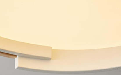 Nordic Half Round Wooden LED Flush Mount Light